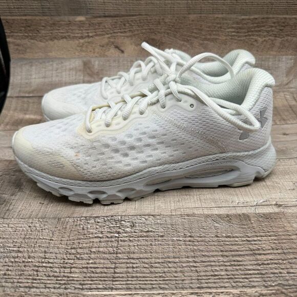 Under Armour Hovr Infinite 3 Running Shoes Womens Size 8 White Sneakers 3023556 - Picture 3 of 10